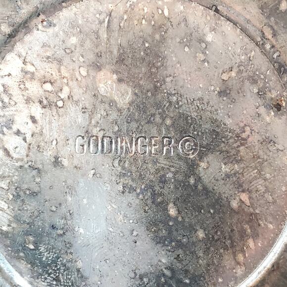 Godinger Silver Art Co Ltd. Wire Basket With Handle Grapevine Grape Leaves 7.5" - Picture 7 of 10